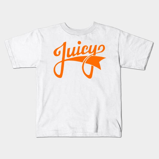 Juicy Festival with Backprint orange Kids T-Shirt by Juicy